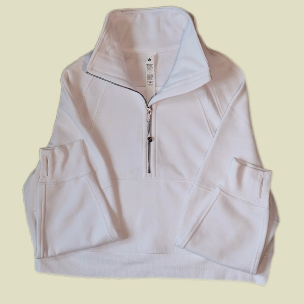 Lululemon Athletica White Zip Pullover
